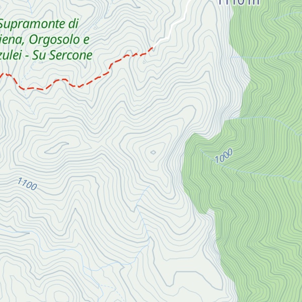 Map of Monte Pisaneddu