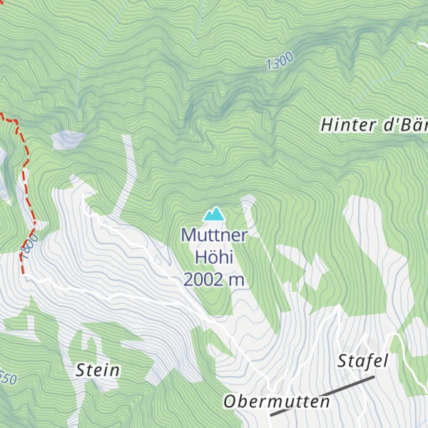 Map of Muttner Höhi