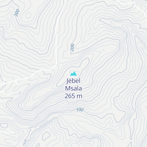 Map of Jebel Msala