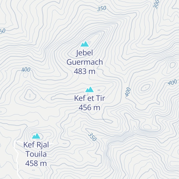Map of Kef et Tir