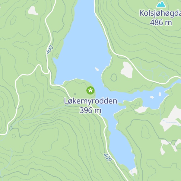Map of Løkemyrodden