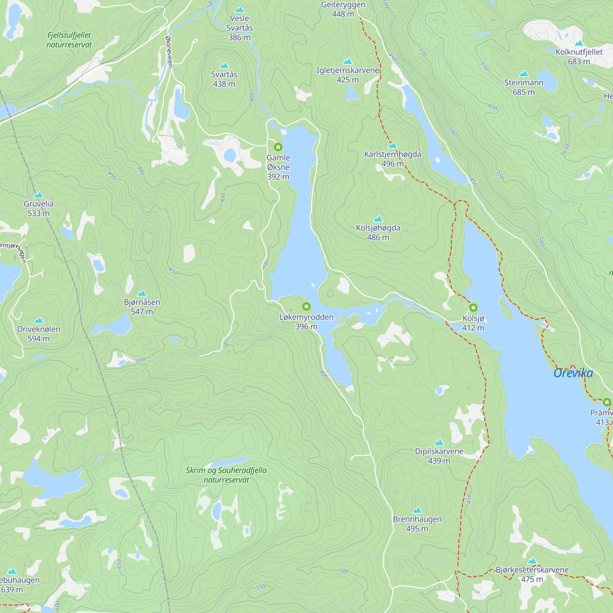 Løkemyrodden map