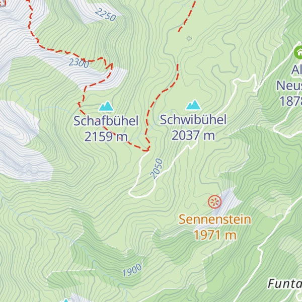 Map of Calandahütte