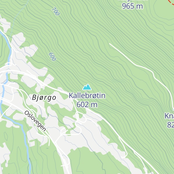 Map of Kallebrøtin