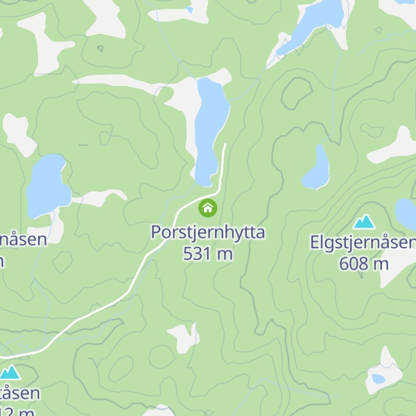 Map of Porstjernhytta