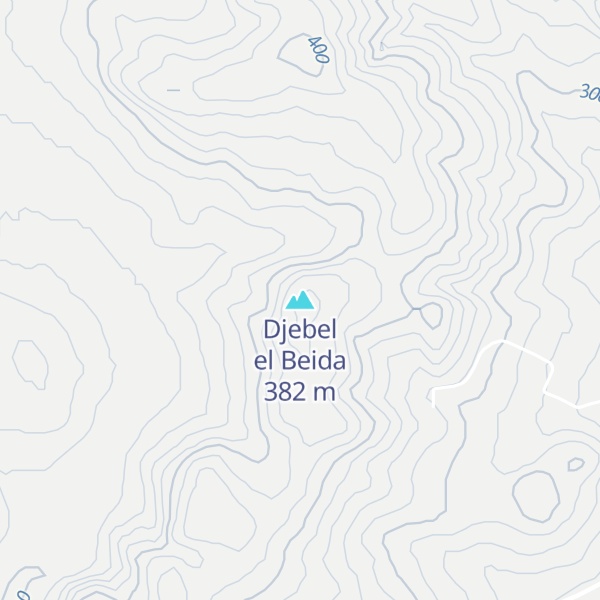 Map of Djebel el Beida