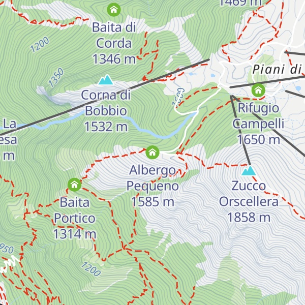 Map of Albergo Pequeno