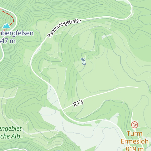 Map of Dietenbühl
