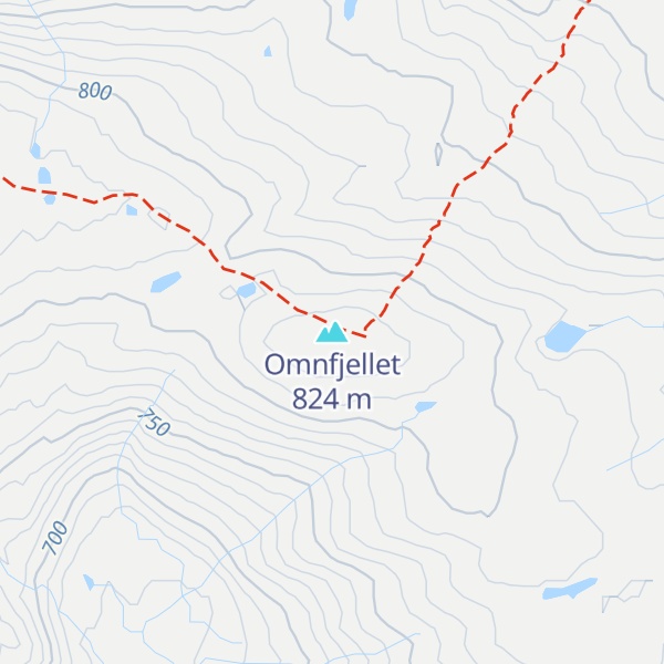 Map of Omnfjellet