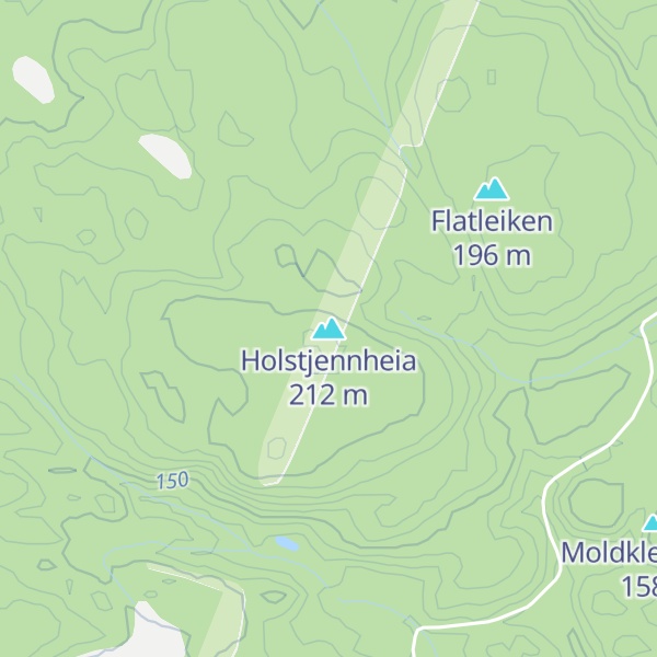 Map of Holstjennheia
