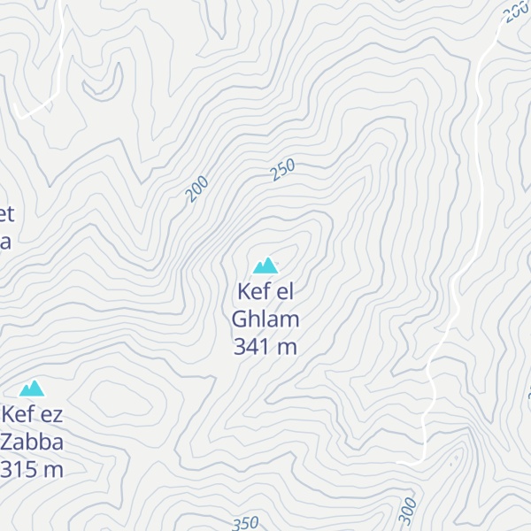 Map of Kef el Ghlam