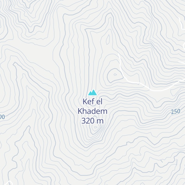 Map of Kef el Khadem
