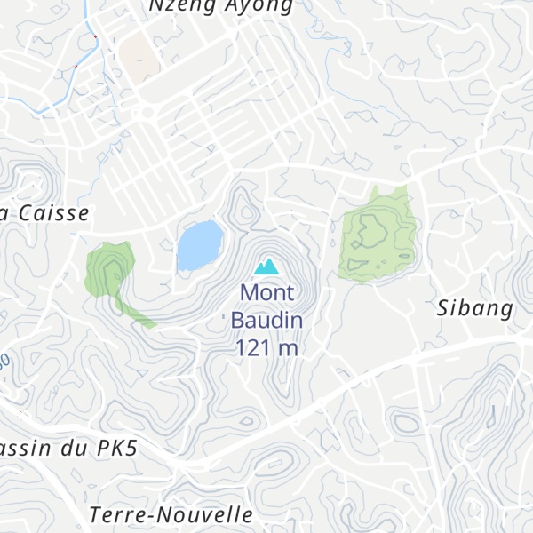 Map of Mont Baudin