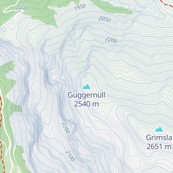 Map of Guggernüll