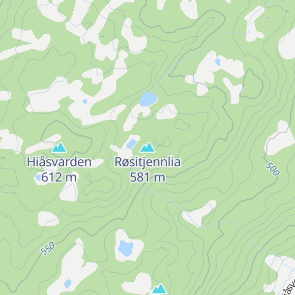 Map of Røsitjennlia