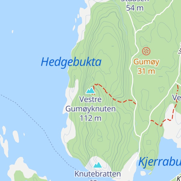 Map of Vestre Gumøyknuten
