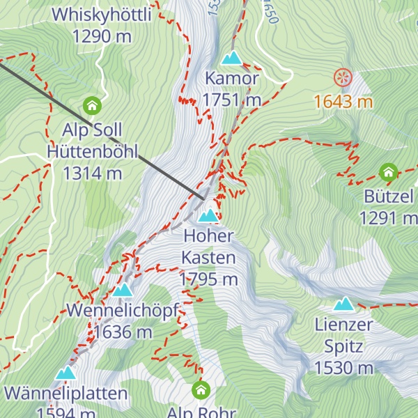 Map of Drehrestaurant Hoher Kasten