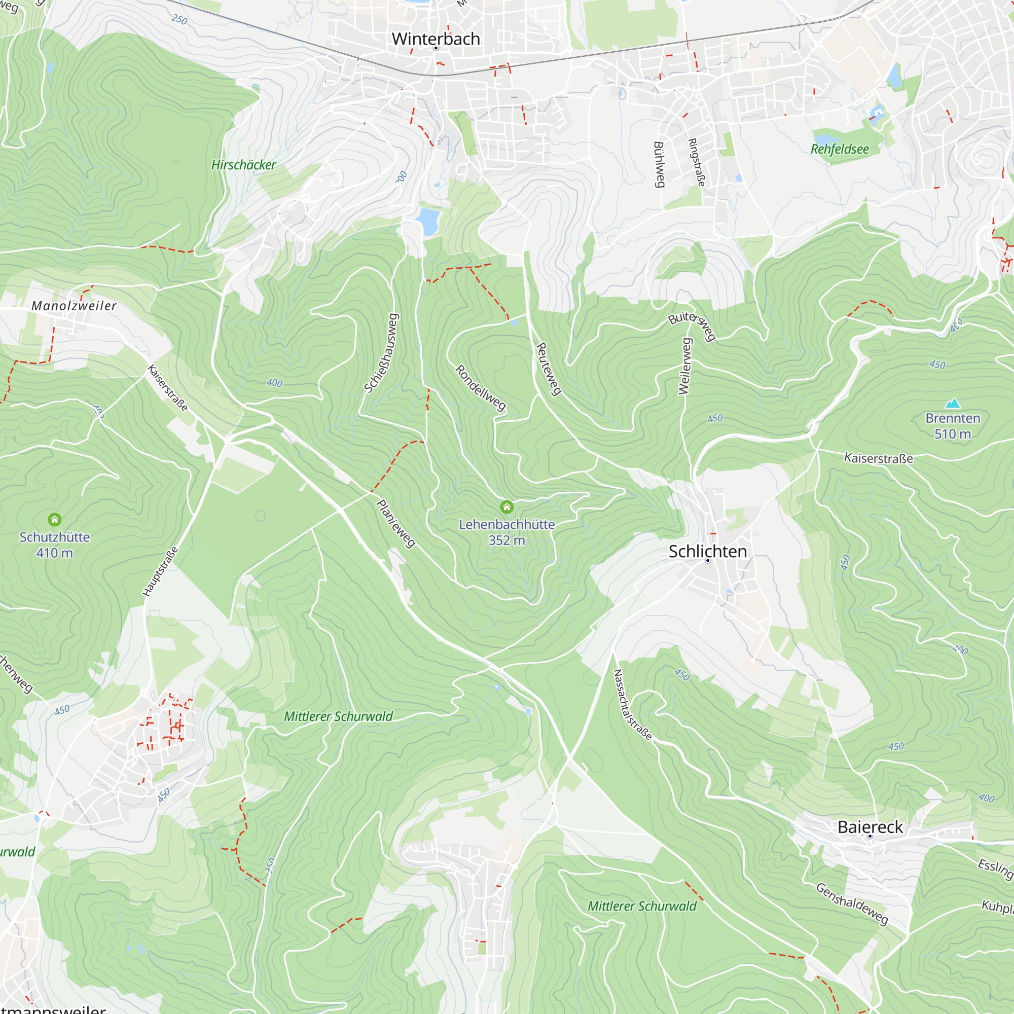 Lehenbachhütte map