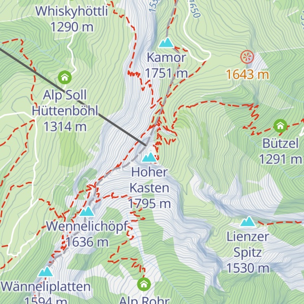 Map of Panoramarestaurant Hoher Kasten