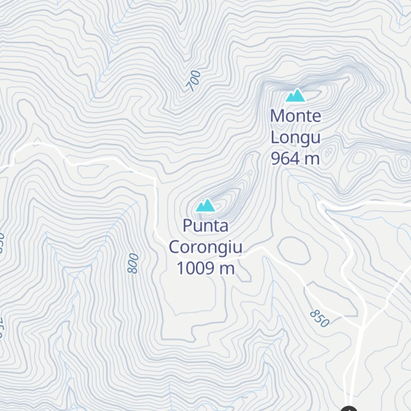 Map of Punta Corongiu