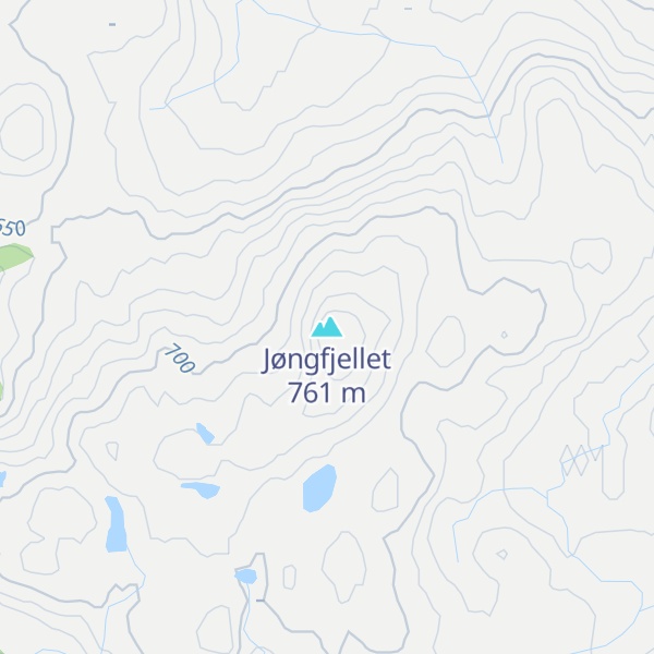 Map of Jøngfjellet
