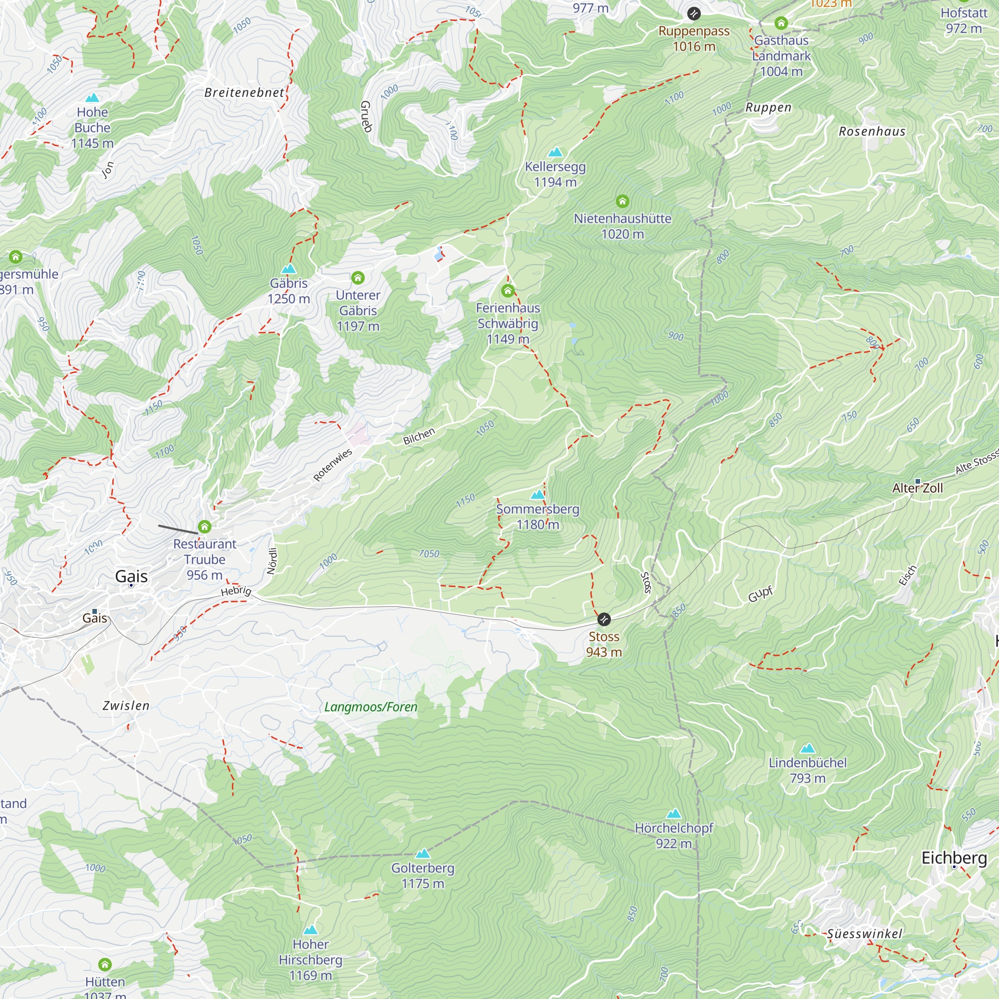 Wirtschaft Sommersberg map