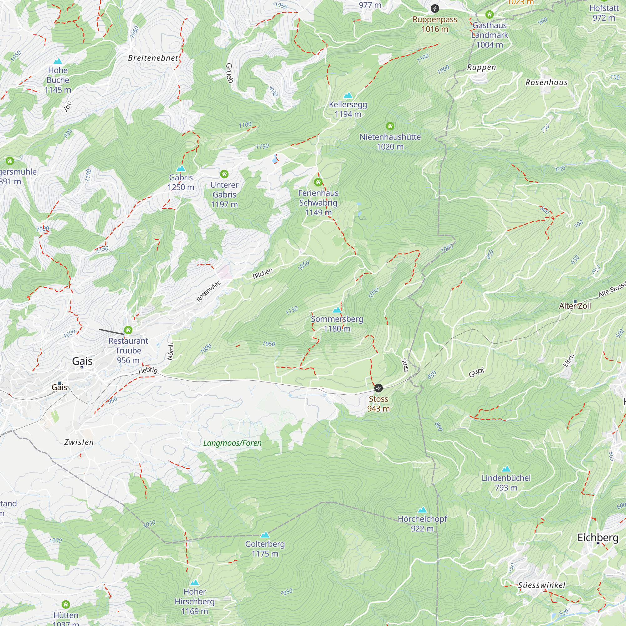 Wirtschaft Sommersberg map