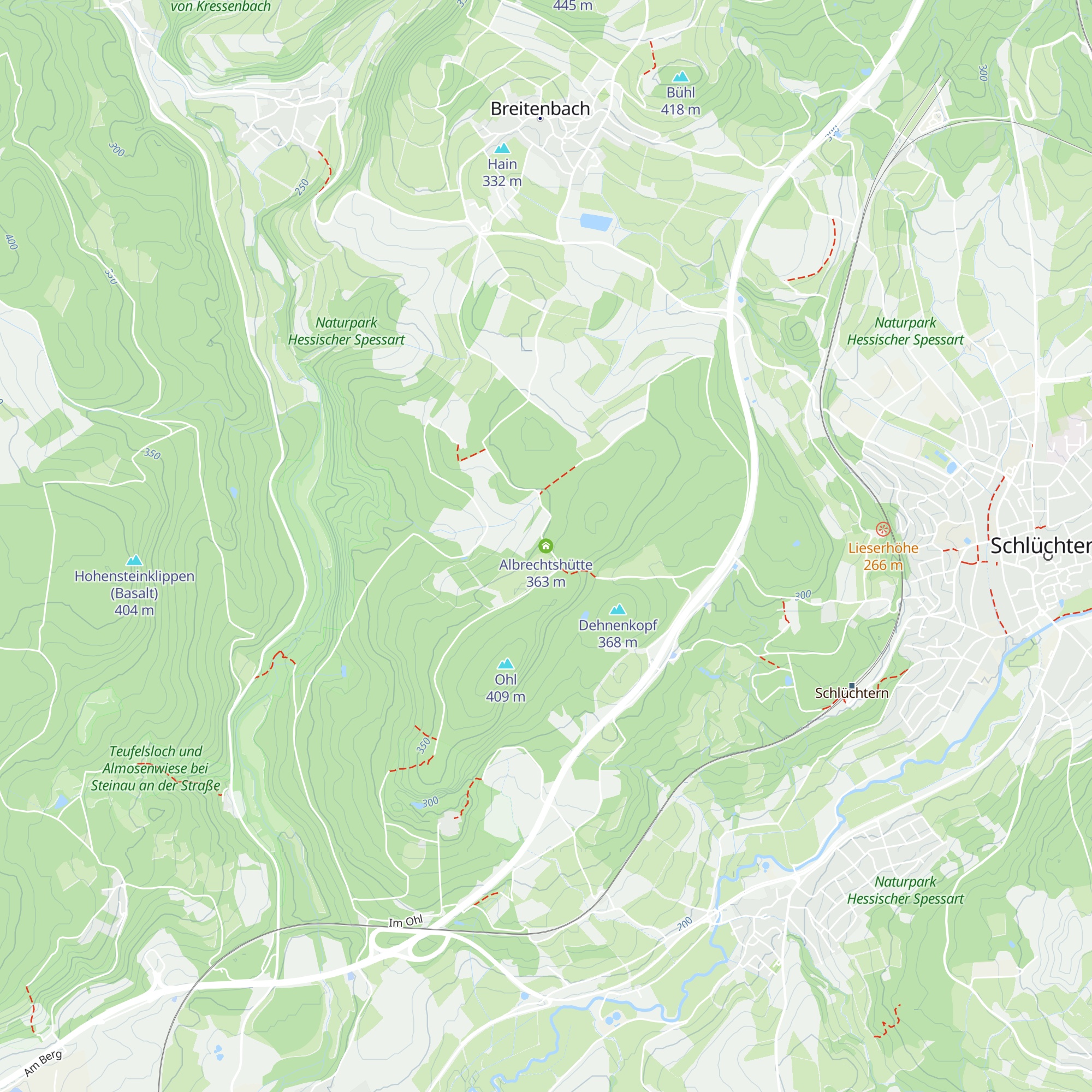 Albrechtshütte map
