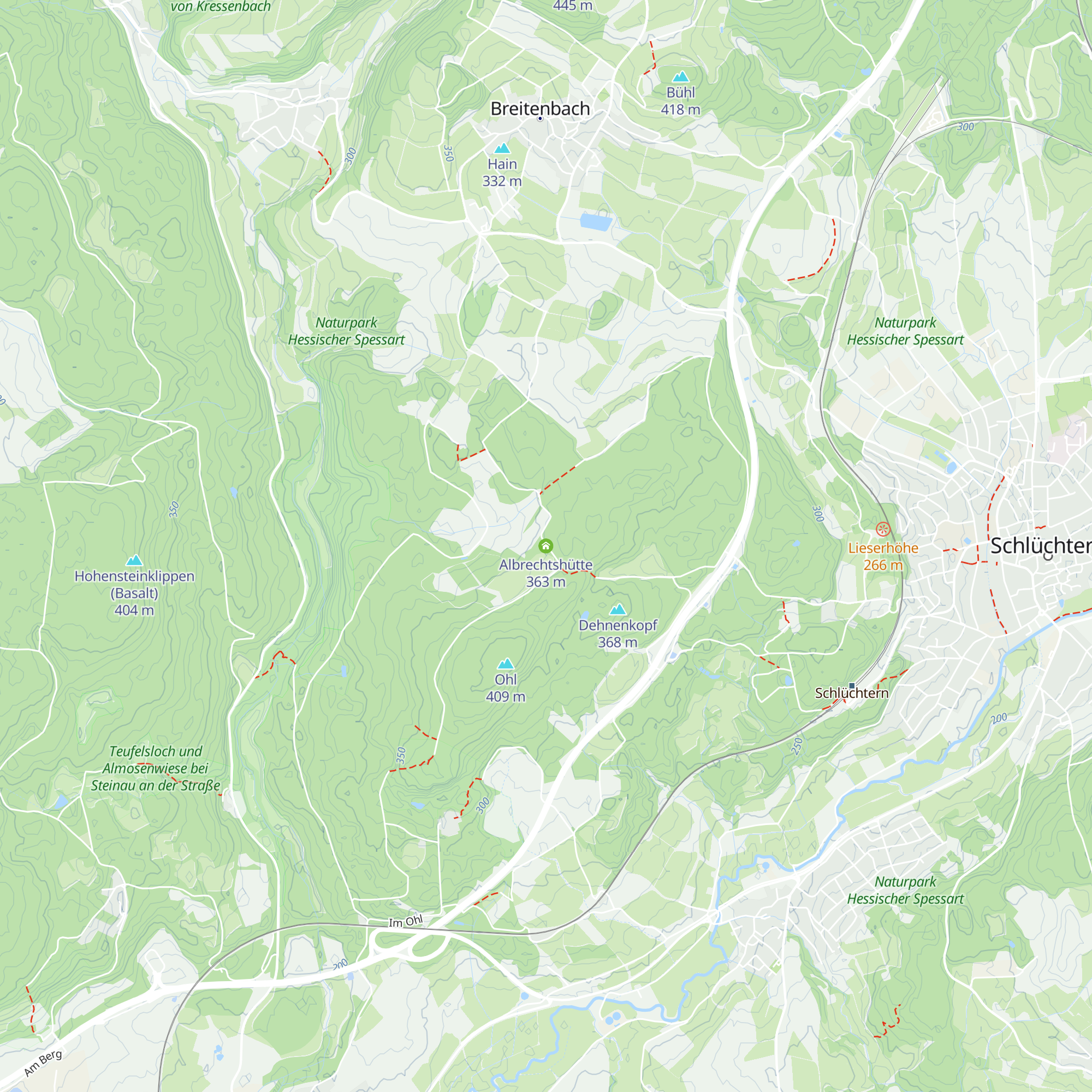 Albrechtshütte map