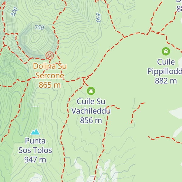 Map of Cuile Su Vachileddu