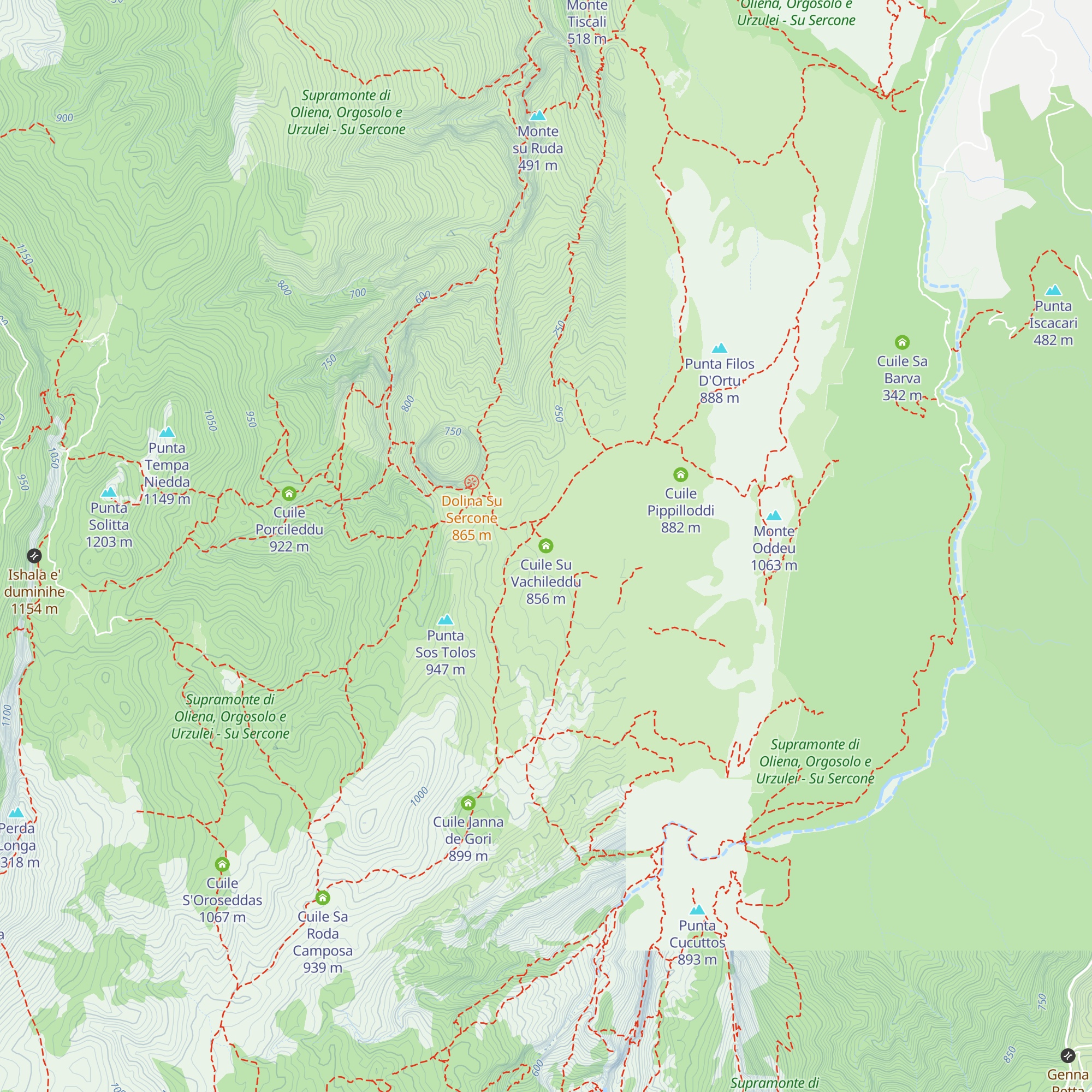 Cuile Su Vachileddu map