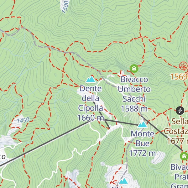 Map of Rifugio Prato della Cipolla
