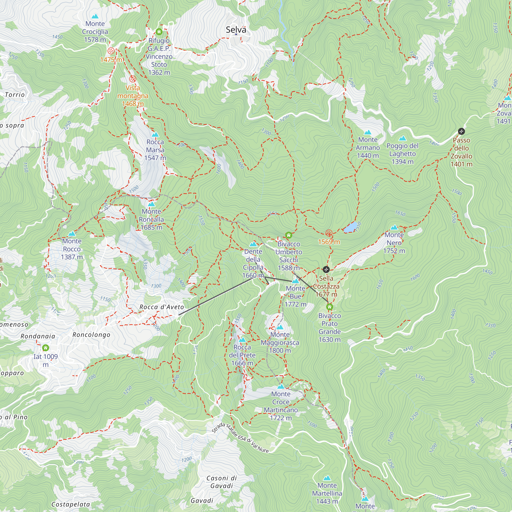 Rifugio Prato della Cipolla map