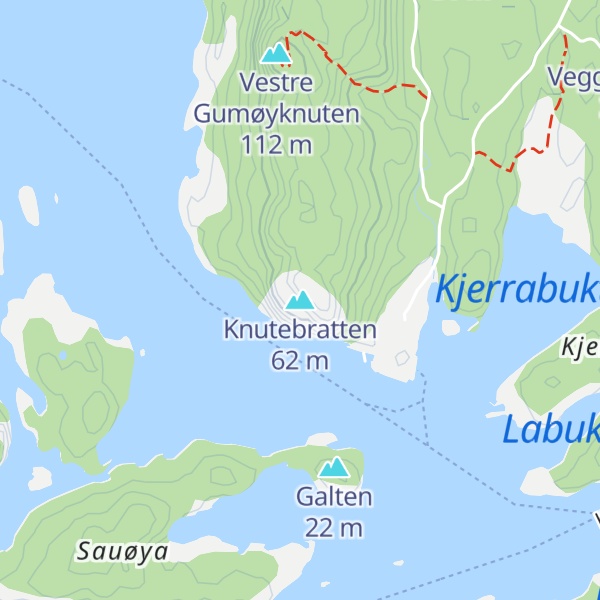Map of Knutebratten