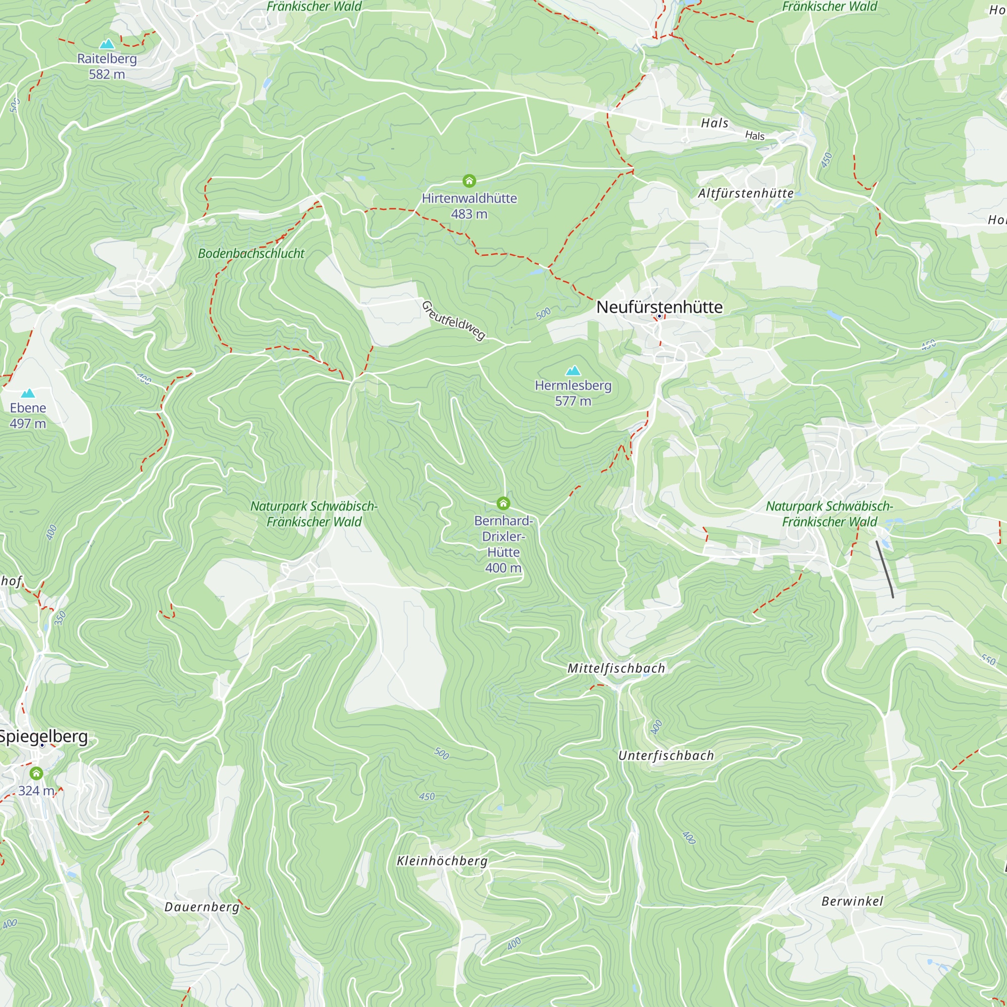 Bernhard-Drixler-Hütte map