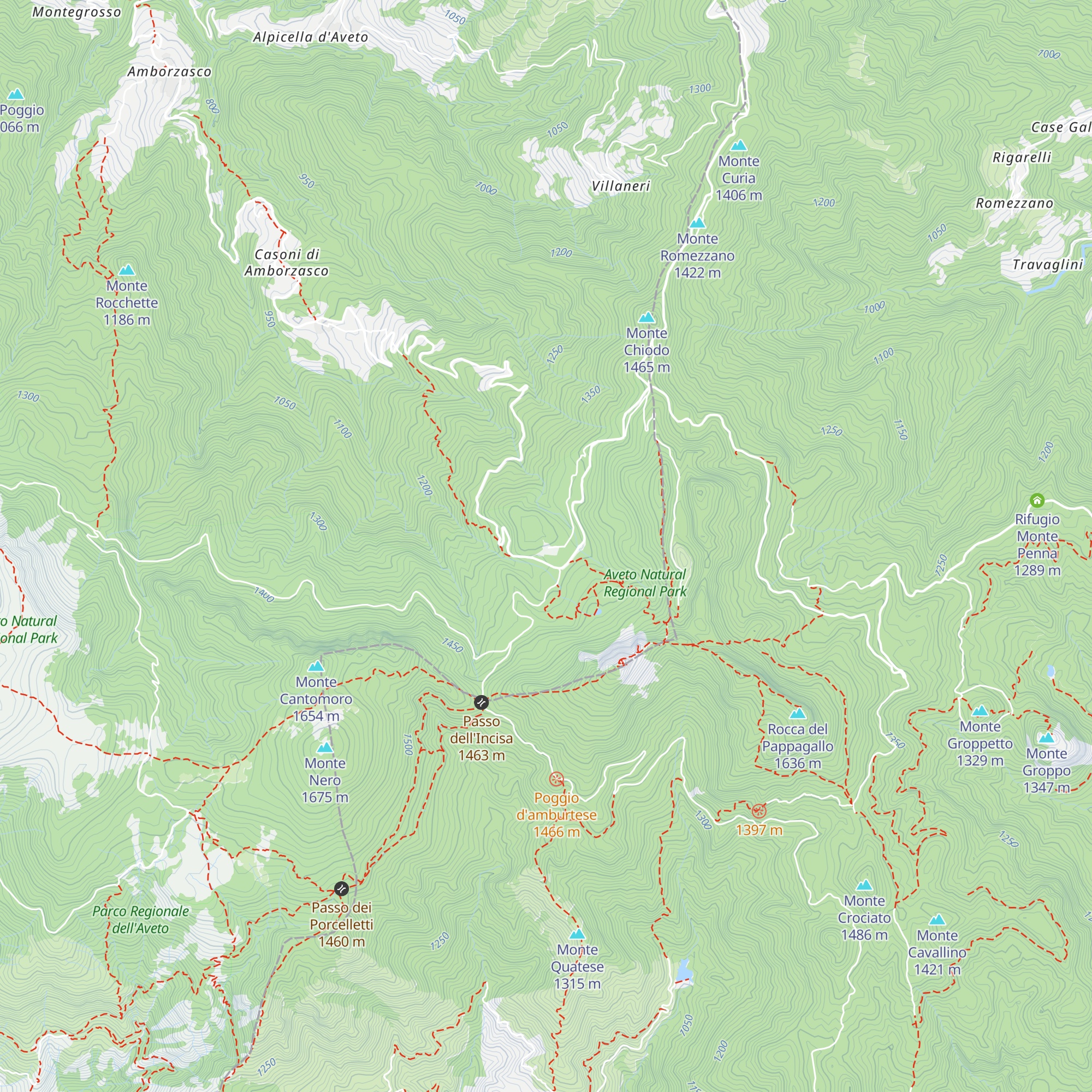 Rifugio Casermette del Penna map