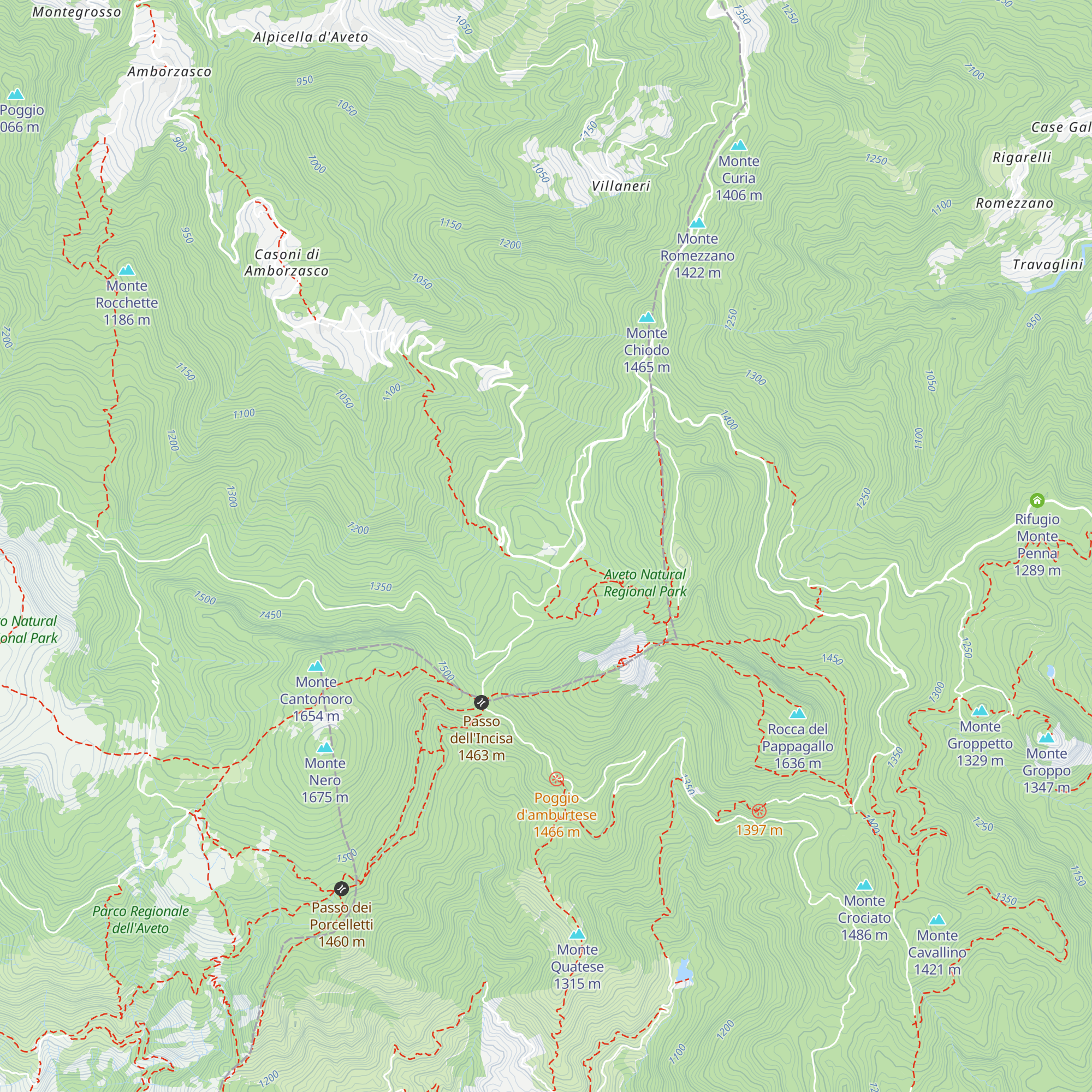 Rifugio Casermette del Penna map