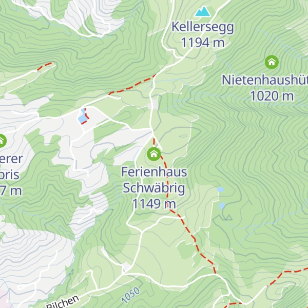 Map of Ferienhaus Schwäbrig