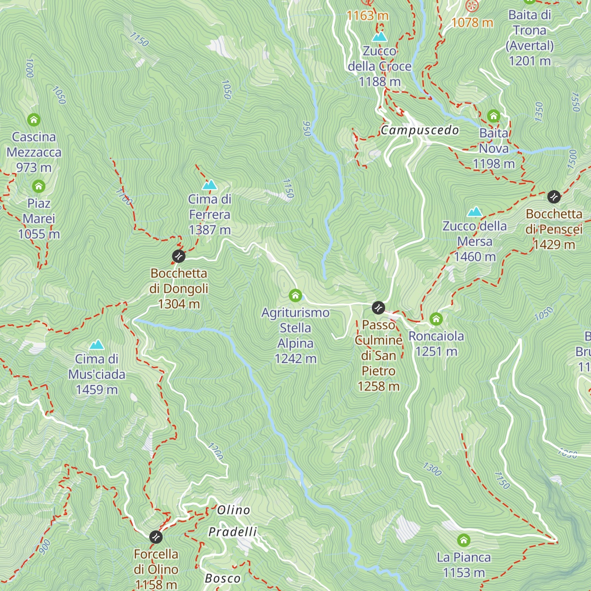 Agriturismo Stella Alpina map