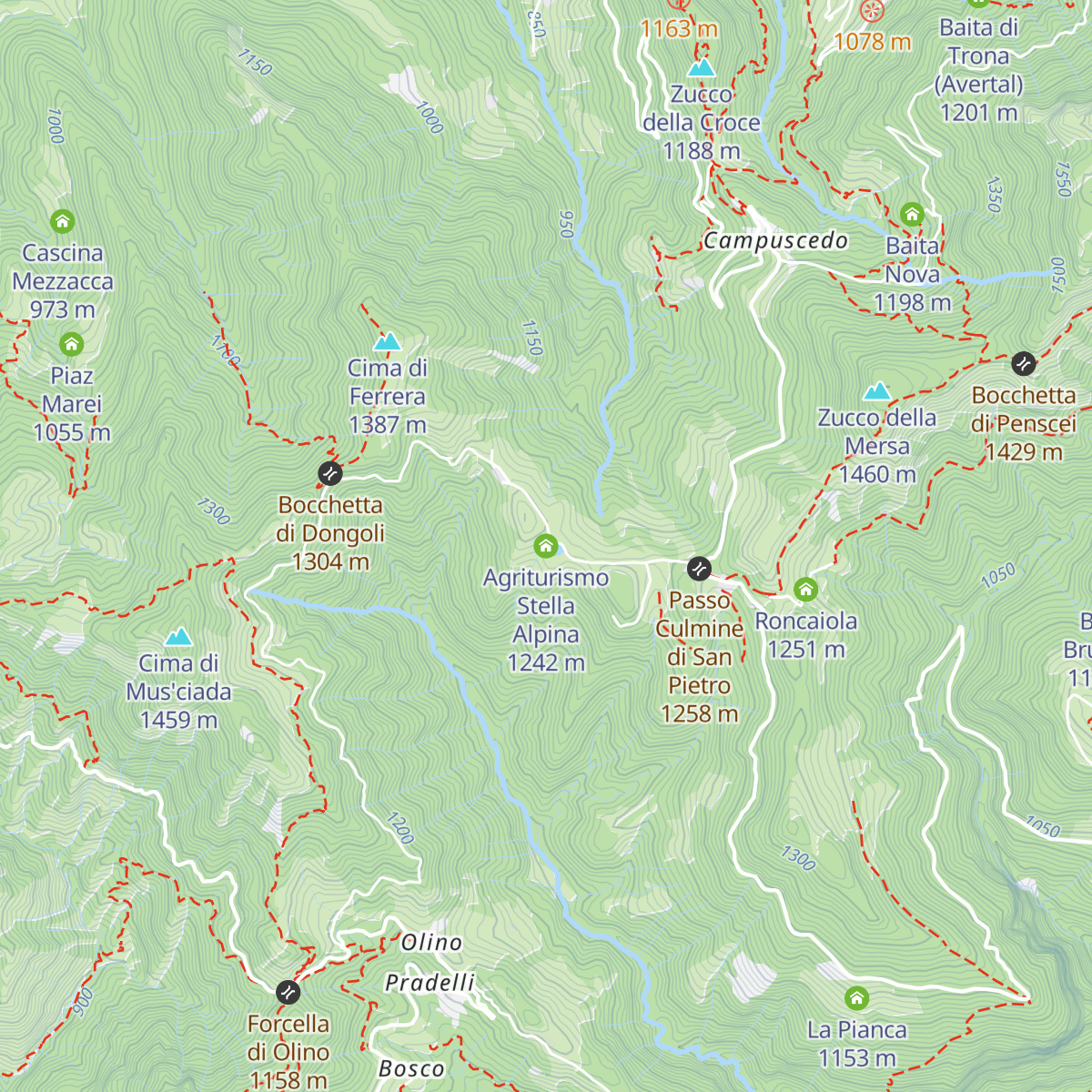 Agriturismo Stella Alpina map