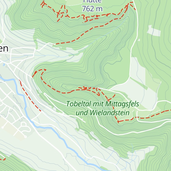 Map of Wielandsteine