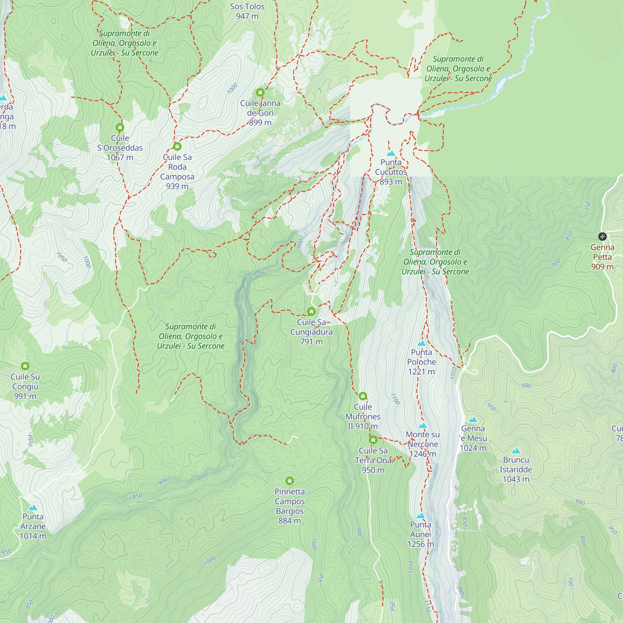 Cuile Sa Cungiadura map