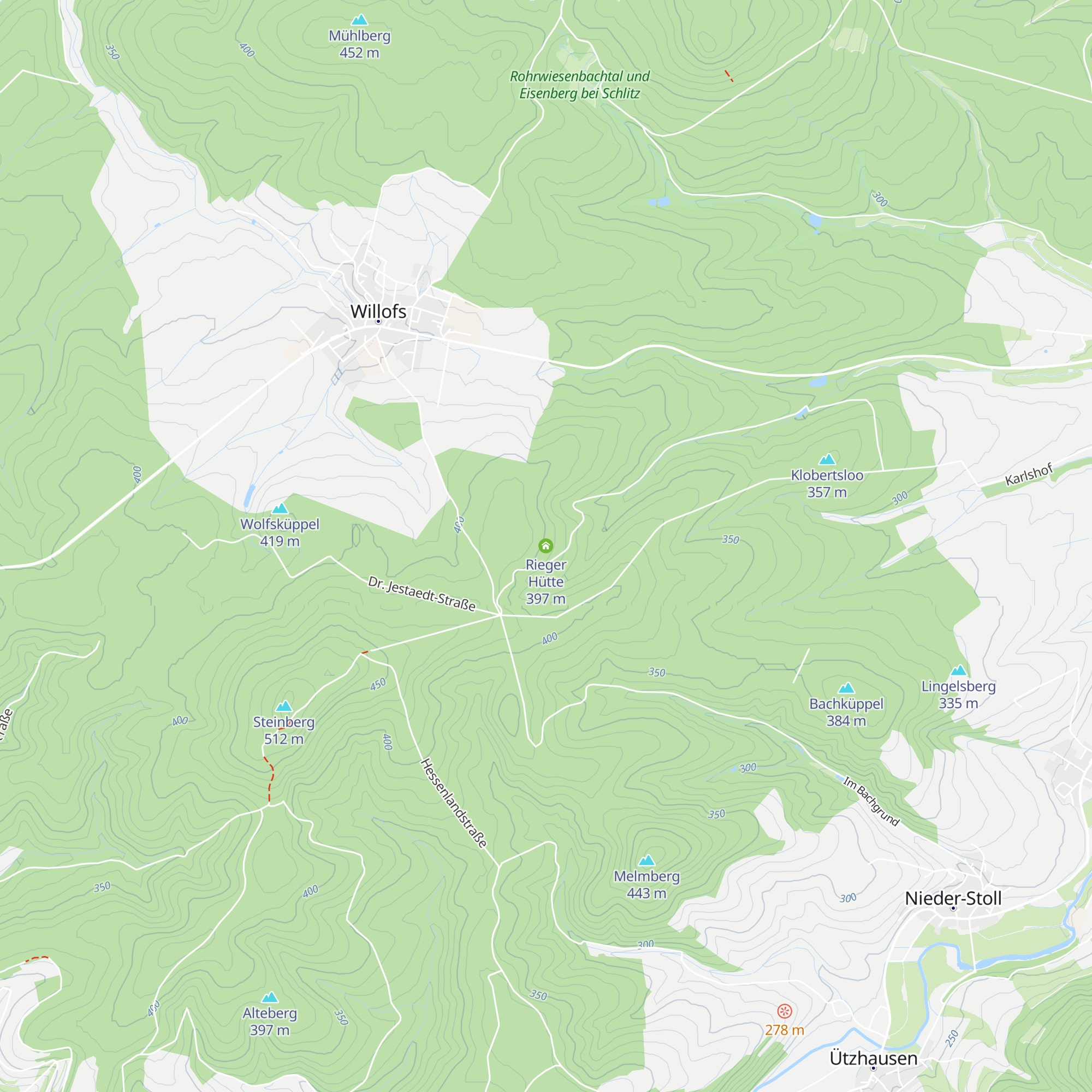 Rieger Hütte map