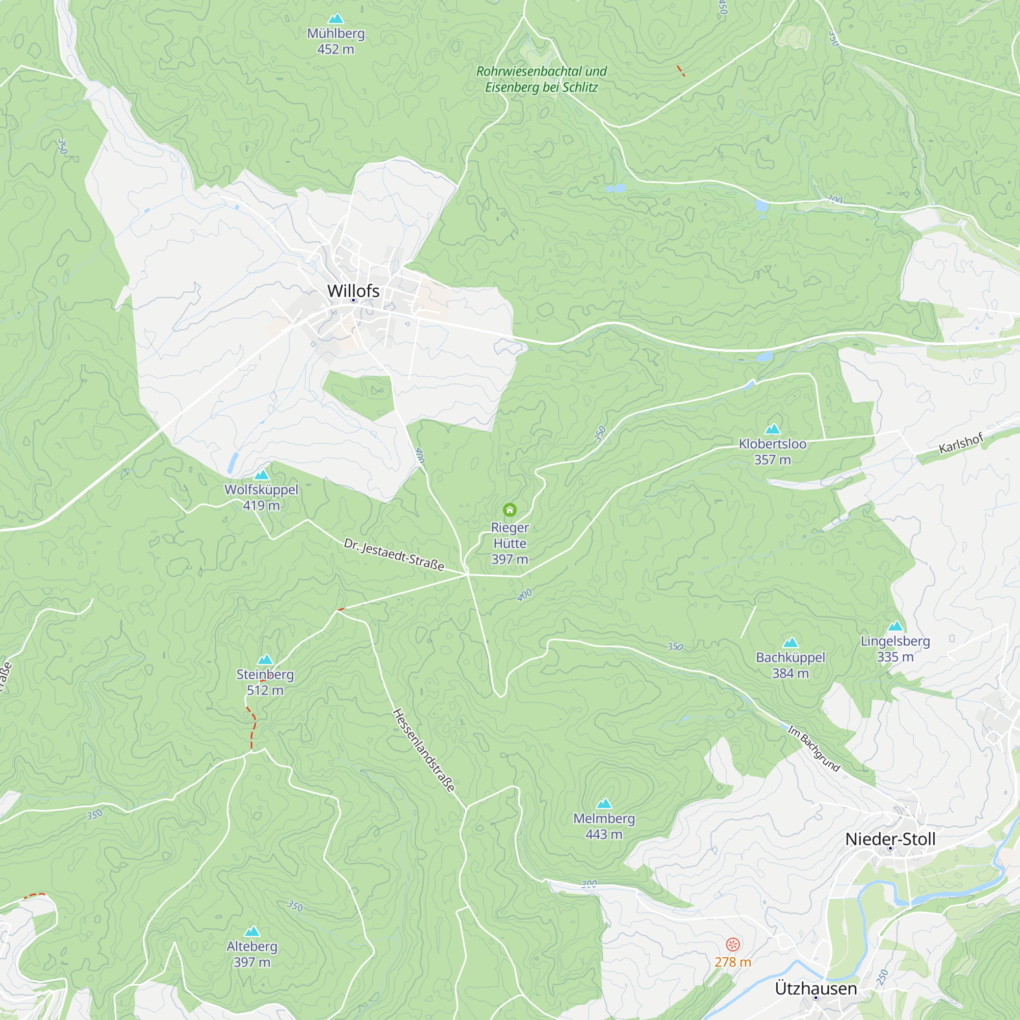Rieger Hütte map