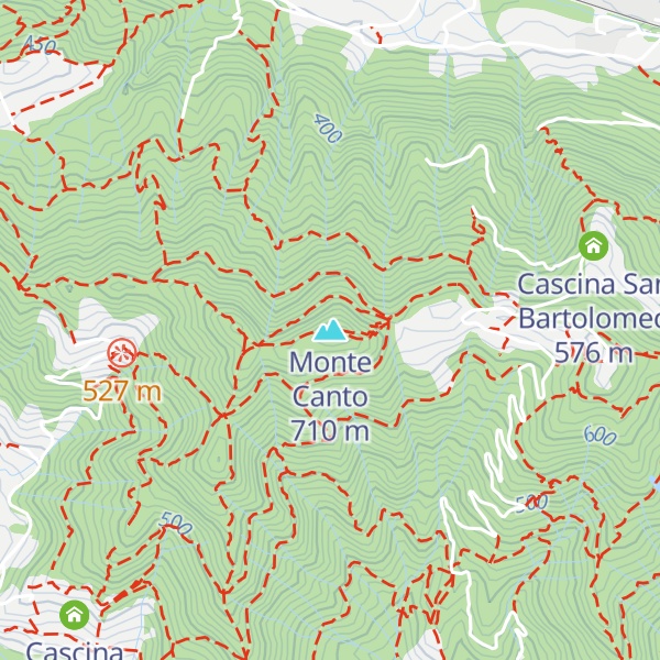Map of Monte Canto