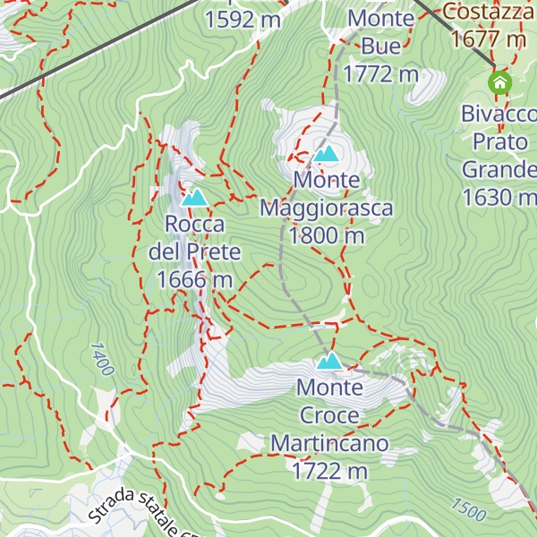 Map of Monte Picchetto