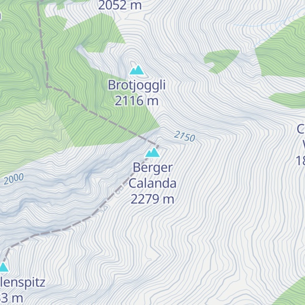 Map of Berger Calanda