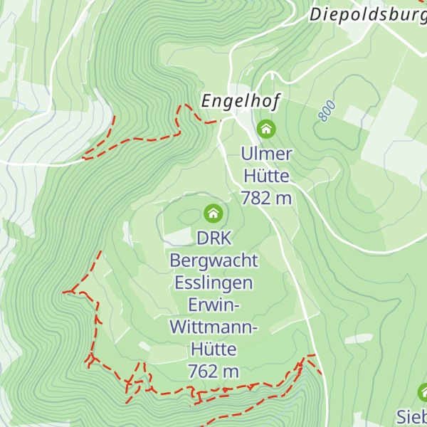 Map of DRK Bergwacht Esslingen Erwin-Wittmann-Hütte