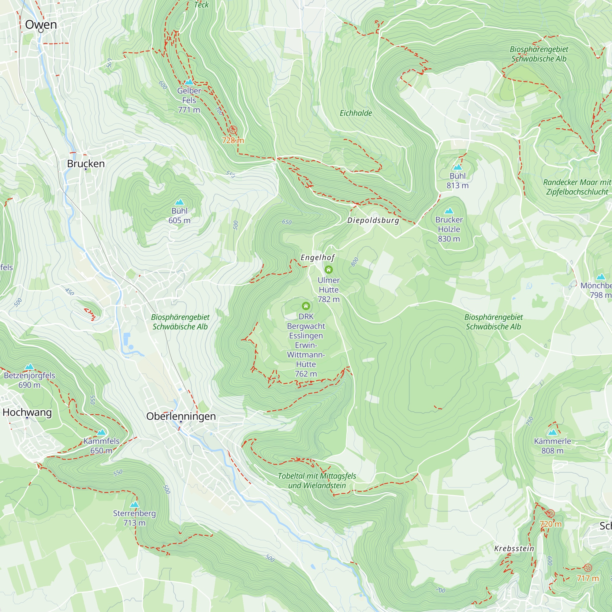DRK Bergwacht Esslingen Erwin-Wittmann-Hütte map