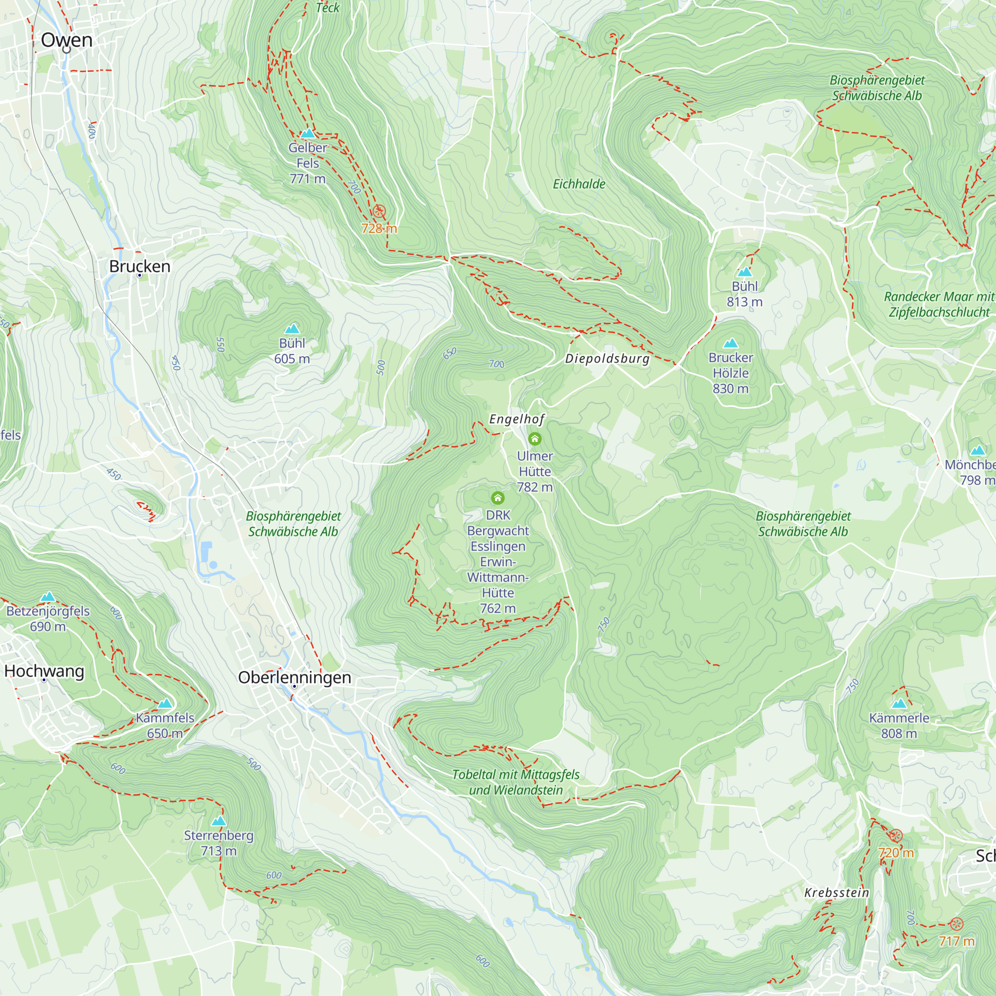 DRK Bergwacht Esslingen Erwin-Wittmann-Hütte map